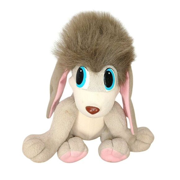 Anastasia Pooka Dog Plush 1997 Disney Faux Fur Hair & Big Blue Eyes‎ - Picture 1 of 6